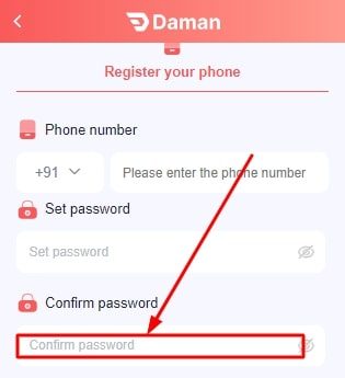 Confirm your password