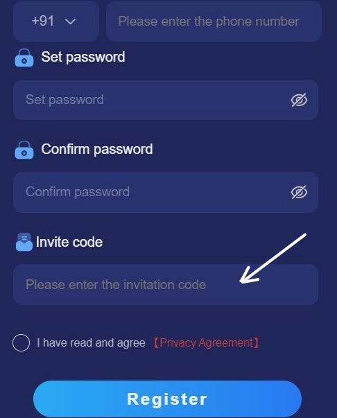 Enter an Invite Code